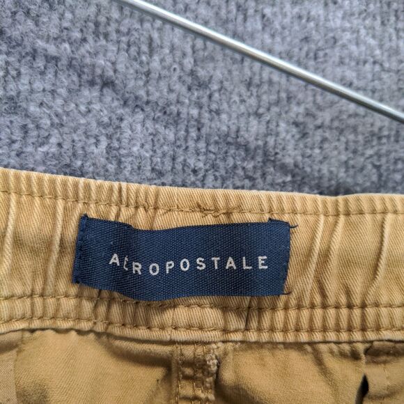Aeropostale Mens Jogger Pants Brown Large Drawstring Waistband Tapered Cotton - Picture 8 of 12